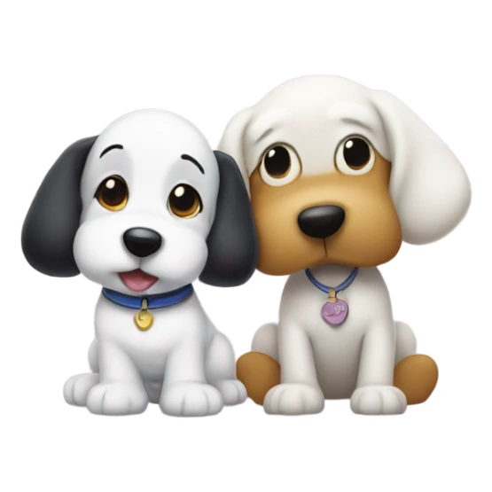 Snoppy and fifi  sticker