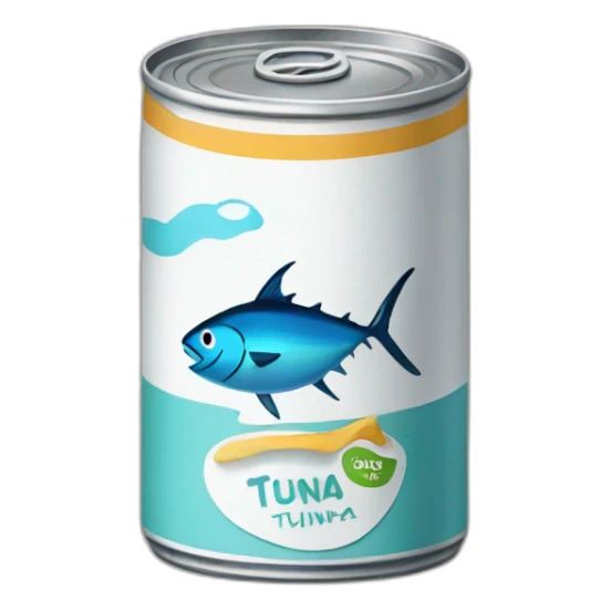 Cans of tuna in the fridge sticker