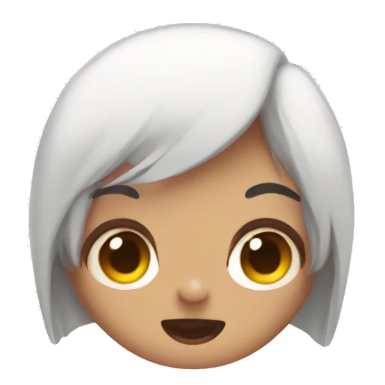 a kawaii uwu face with big eyes sticker