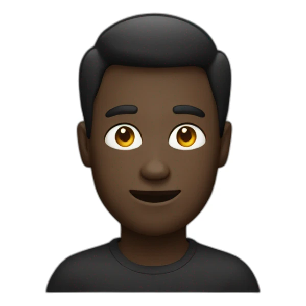 Homme noir avec macbook sticker