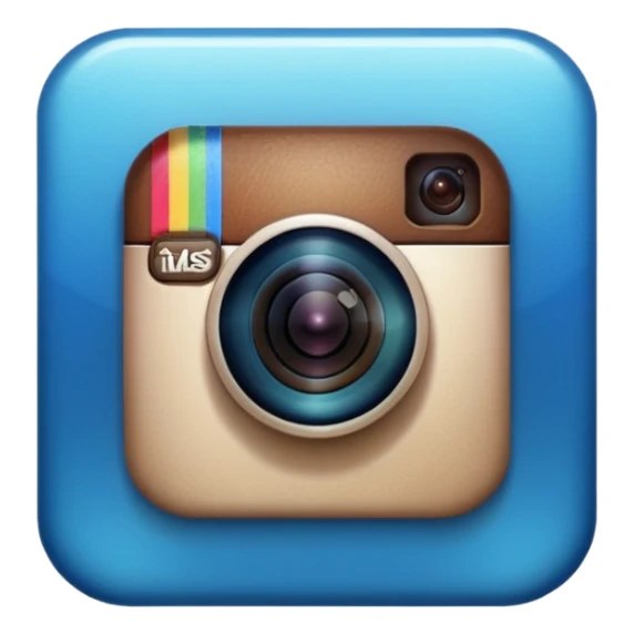 Instagram verified account badge, also known as the blue tick. sticker