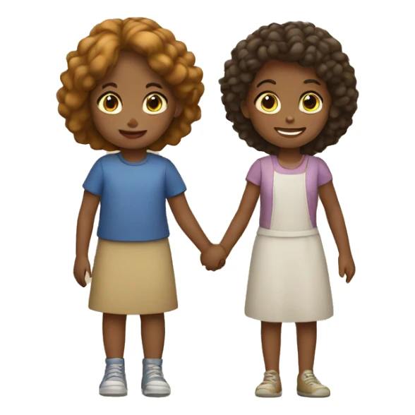 children and woman sticker