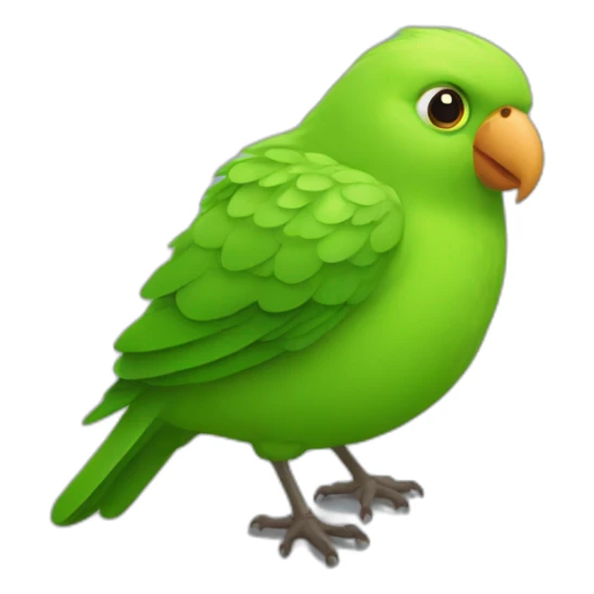 Duolingo bird super fat green sticker