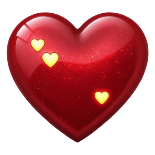 red glitter cyberpunk love sticker