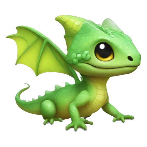 little kawaii cute fairy witch lizard sticker