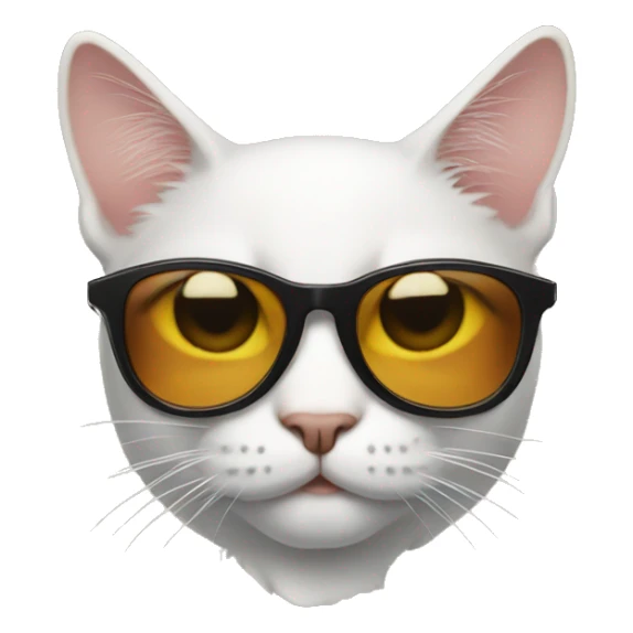 Cat with sunglasses sticker