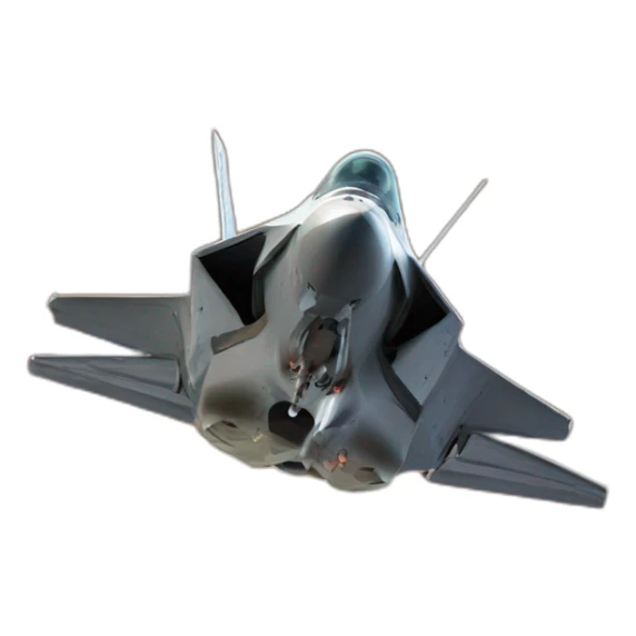 Trump flying to mars on f35 jet sticker