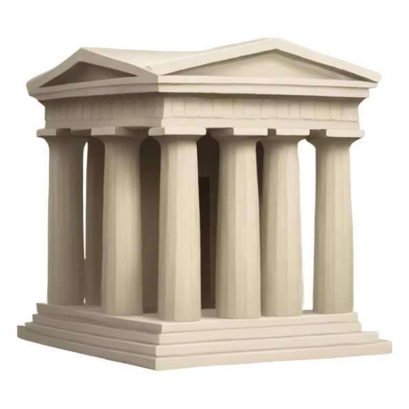 greek temple  sticker