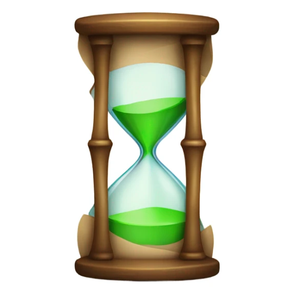 hourglass icon with a loading bar illustration t sticker