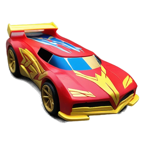 Side view Wonder Woman’s Supercar hot wheels rc car sticker
