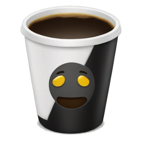 Black coffee sticker