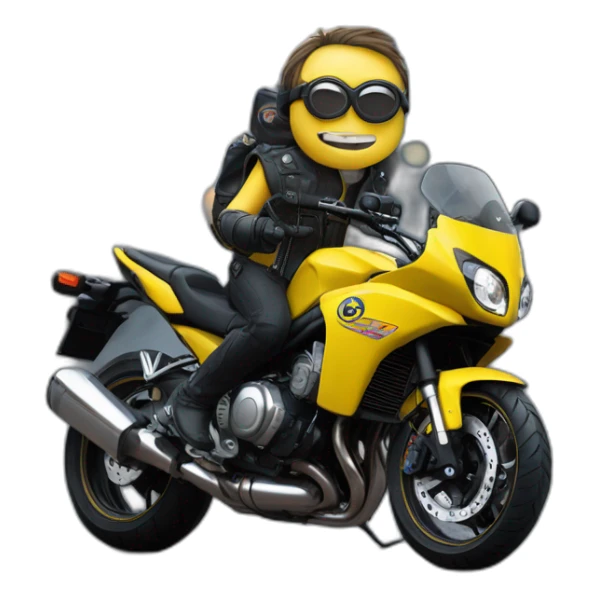 Minion on cb650 motobike sticker