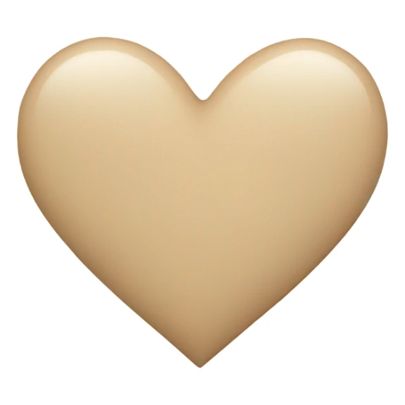Beige Heart sticker