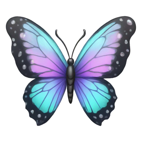 Crystal butterfly sticker