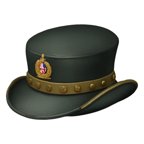 british military hat 19 century sticker