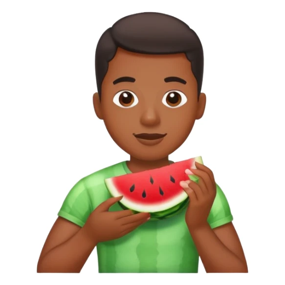 Black person eating watermelon and koolaid sticker