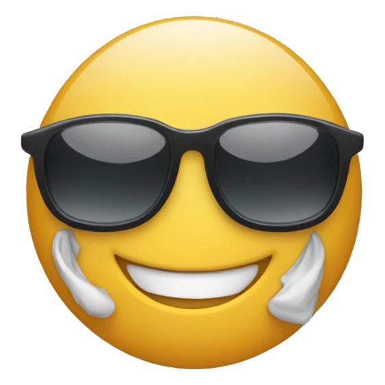 Smiling face with sunglasses  sticker