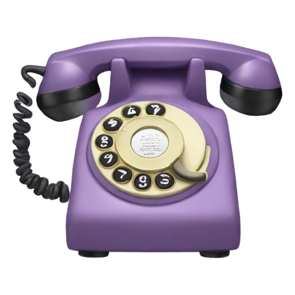 light purple old fashion phone sticker