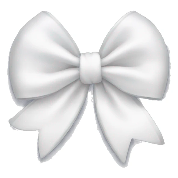 White bow  sticker