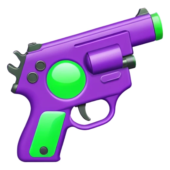  shooter game with this color purple  and neon green sticker