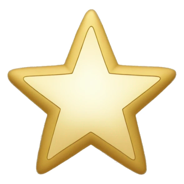 Gold star sticker