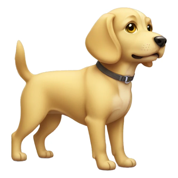 Dog with Yellow short, exploring the world sticker