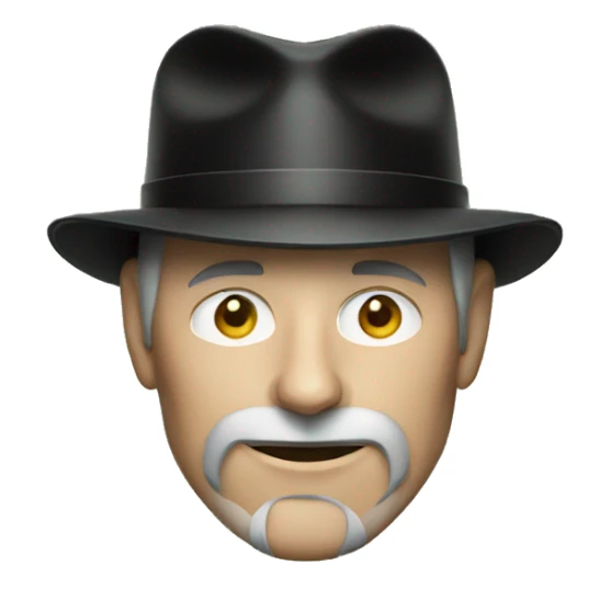 Steve Jobs in irish hat sticker