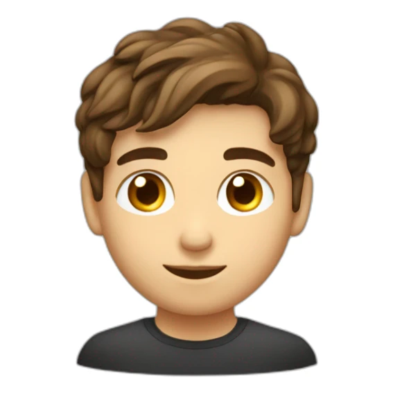 joven pelo rubio piel blanca con su cabra café sticker