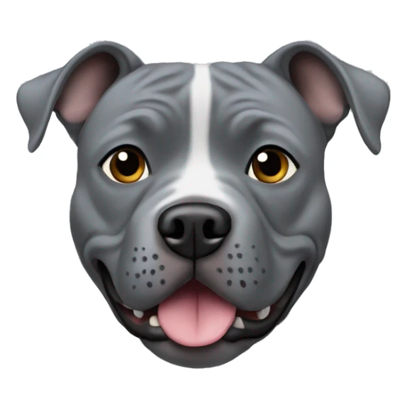 grey Staffordshire Bull Terrier sticker