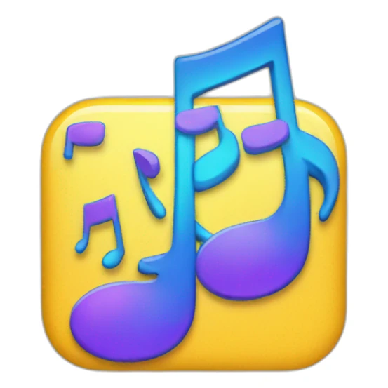 Music app sticker