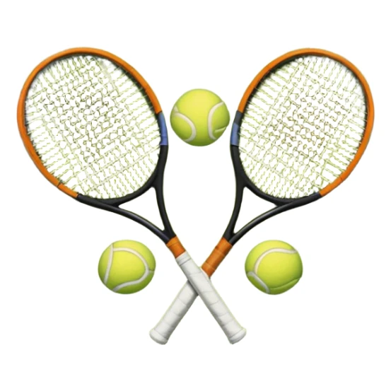 el polideportivo, agrega unas raquetas de tenis sticker