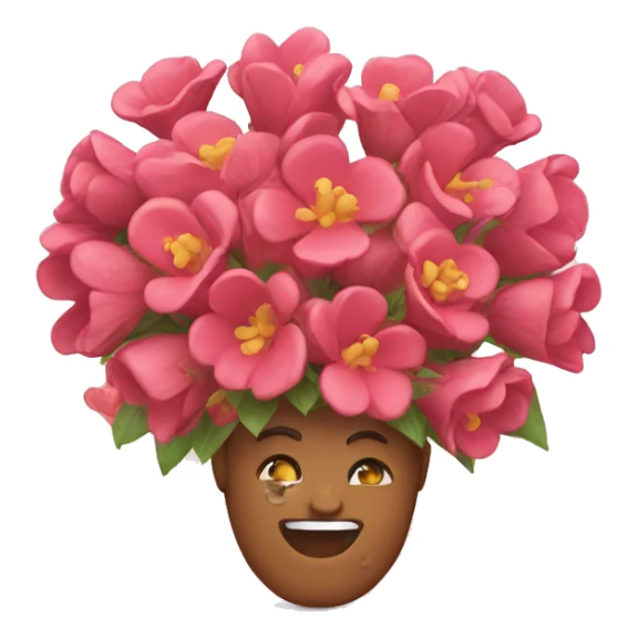 love full of flowers sticker