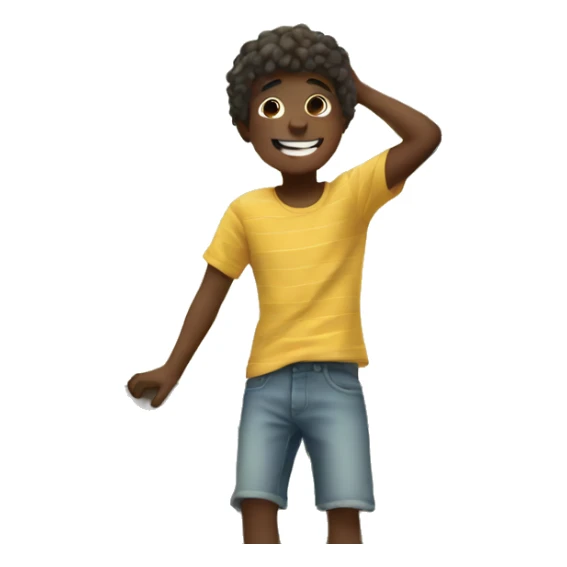 boys enjoying a sunny day sticker