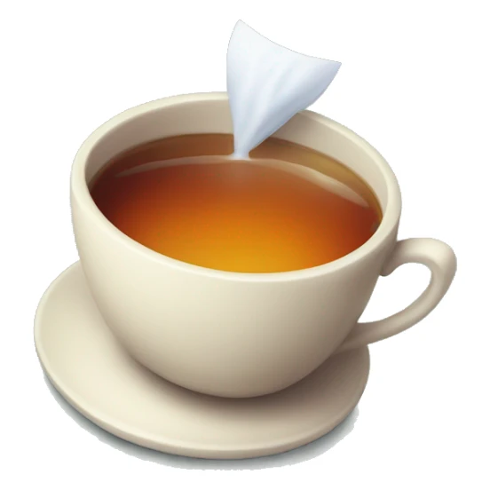 a cup of tea in the Halloween style sticker