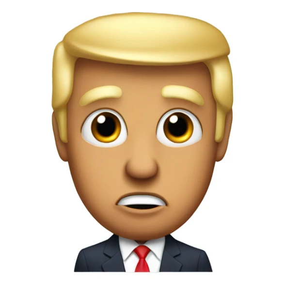 Trump with heart eyes sticker