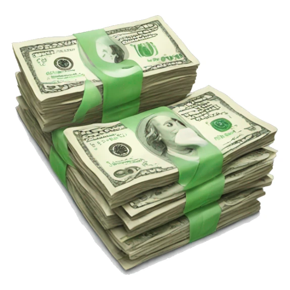 food made of dollars sticker