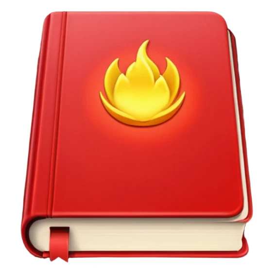 red book glow sticker