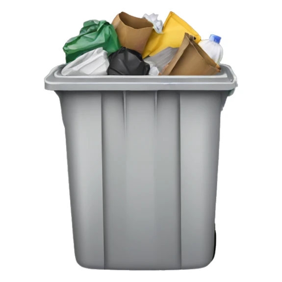 Trash with a person in it sticker