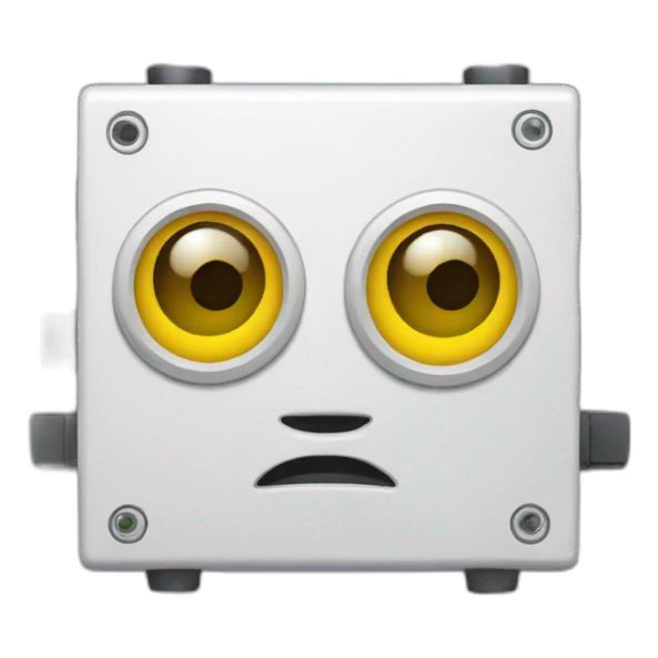 network switch with eyes sticker