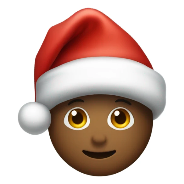 A Santa hat that is black instead of red sticker