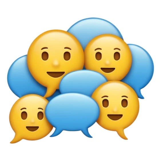 A minimalist emoji-style icon representing wordplay — symbolizing creativity with language. It features an open book or speech bubble merging with playful letters or word fragments, forming a clever visual pun. sticker