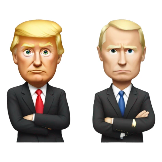 Donald Trump versus  Putin sticker
