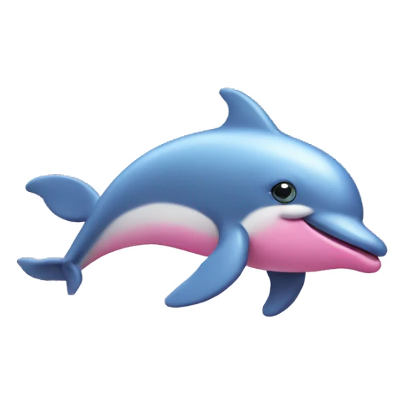 Pink dolphin  sticker