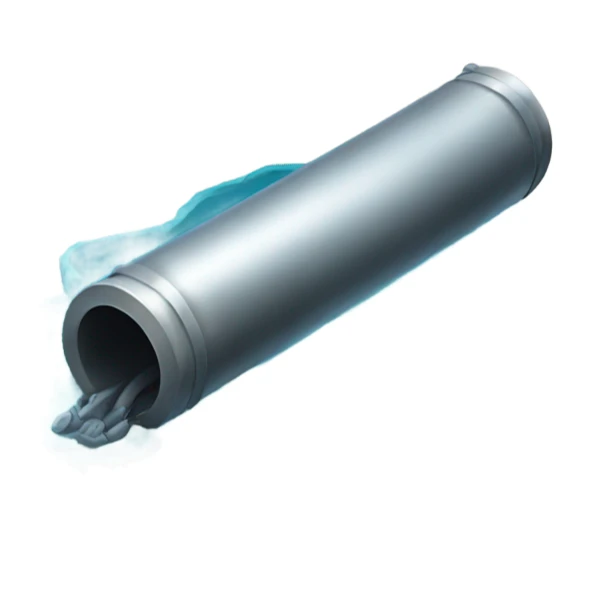 metal tube in sea sticker