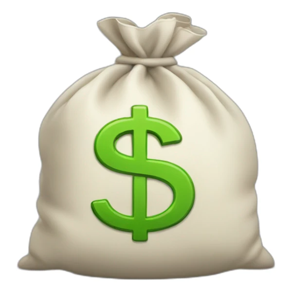 bag of money  sticker