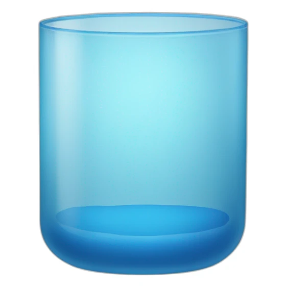 closed off glass and blue color sticker