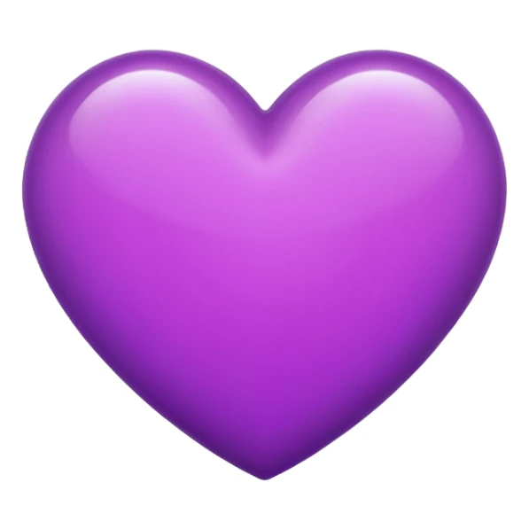 purple heart emoji sticker