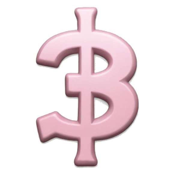 Pastel Pink dollar sign  sticker