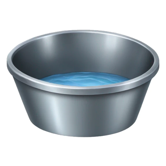 Metal water bowl for pets sticker