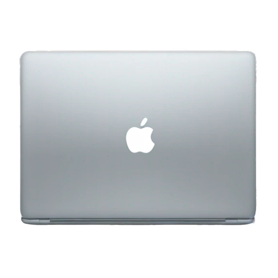 back of apple laptop sticker